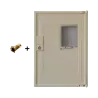 Pack Porte Minimixt S20 Hublot beige électrique + système de verrouillage